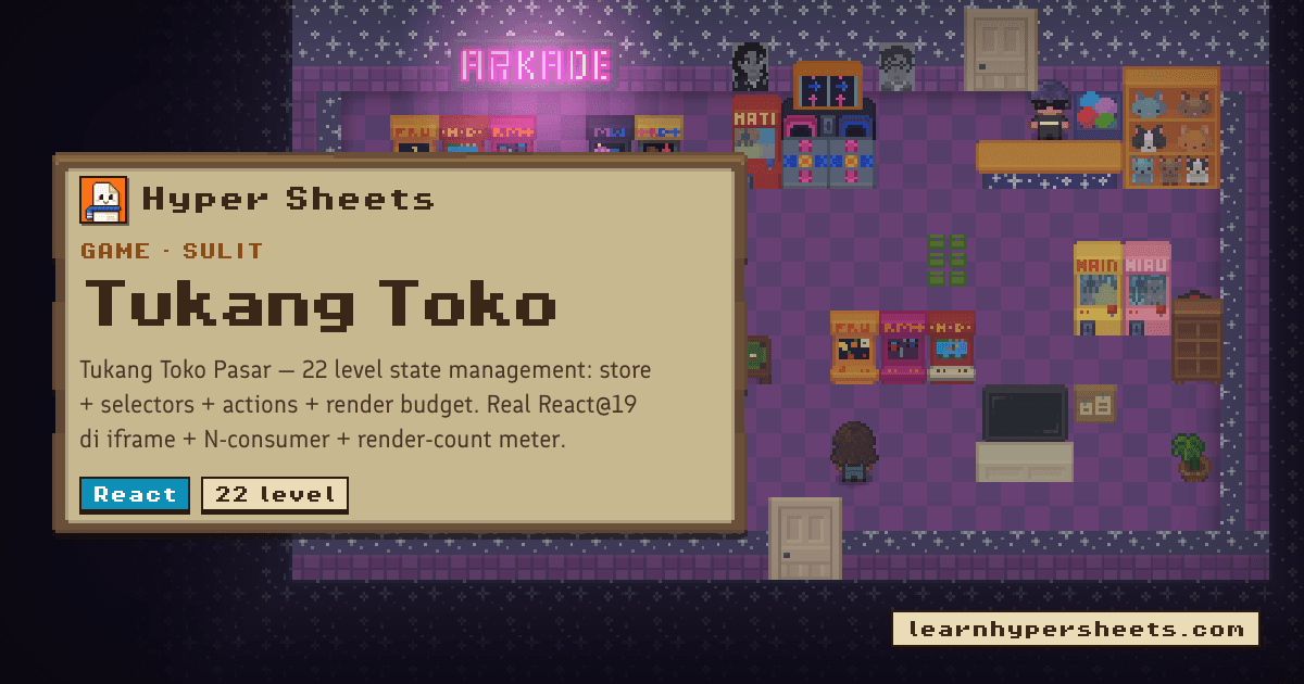 Tukang Toko — React — Hyper Sheets