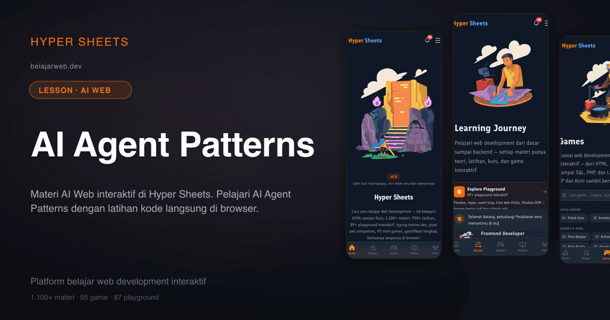 AI Agent Patterns — AI Web — Hyper Sheets