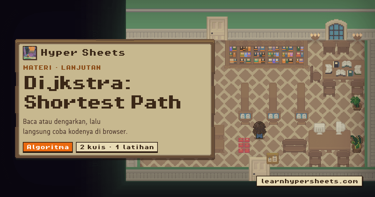 Dijkstra — Shortest Path — Algoritma — Hyper Sheets
