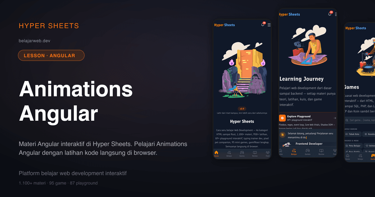 Animations Angular — Angular — Hyper Sheets