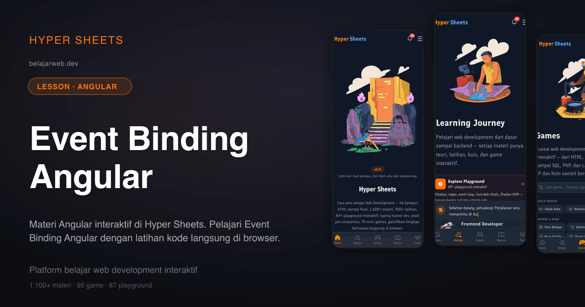 Event Binding Angular — Angular — Hyper Sheets