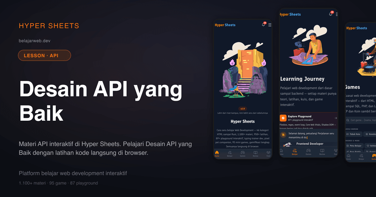 Desain API yang Baik — API — Hyper Sheets