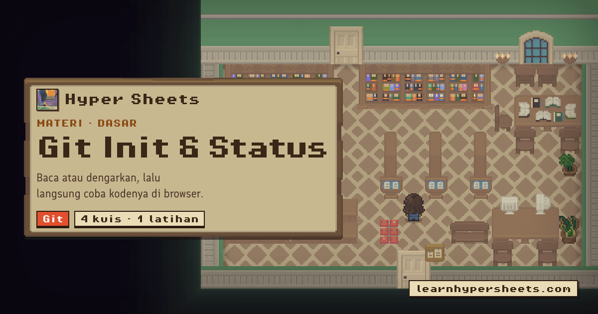 Latihan 1: Git Init & Status — Git — Hyper Sheets