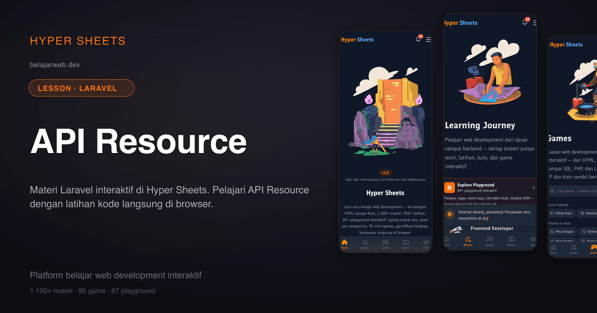 API Resource — Laravel — Hyper Sheets