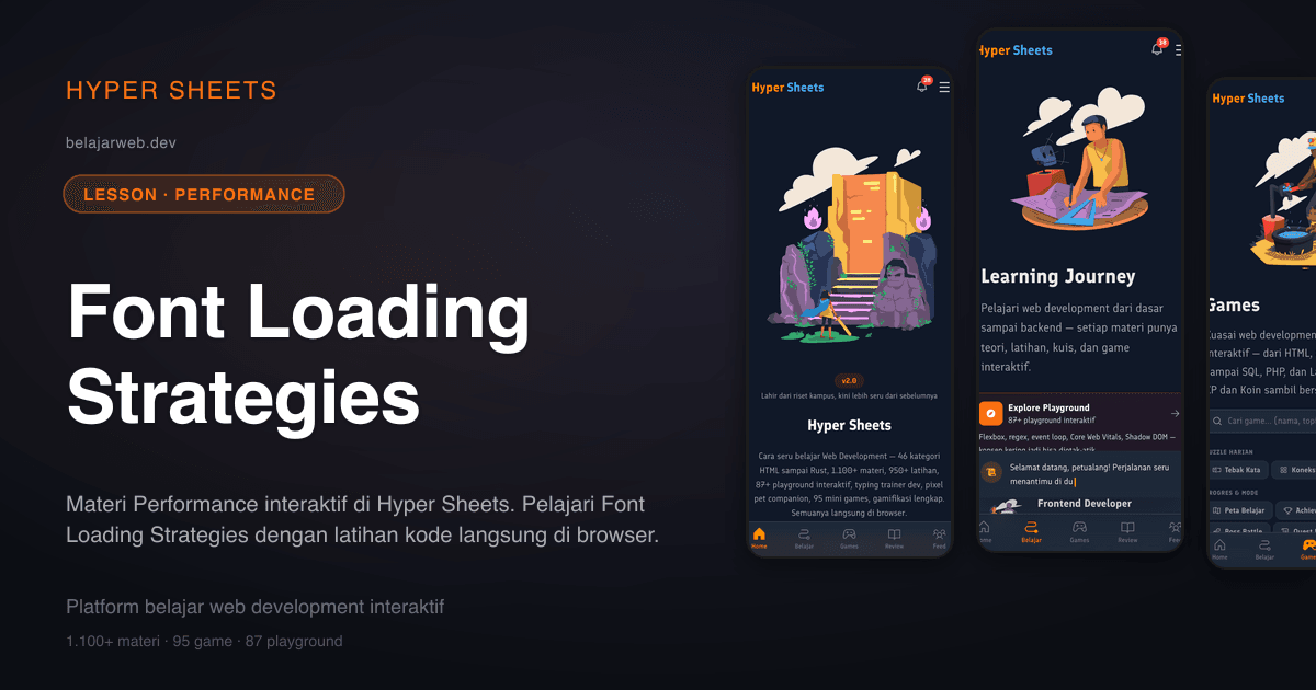 Font Loading Strategies — Performance — Hyper Sheets