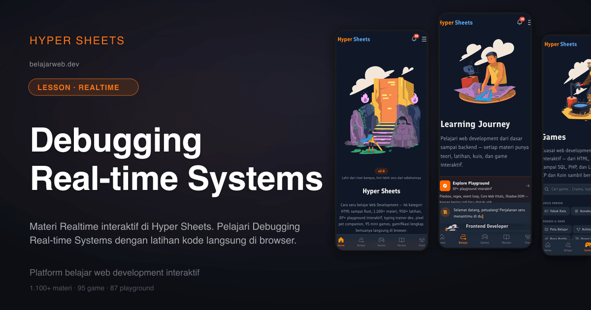 Debugging Real-time Systems — Realtime — Hyper Sheets