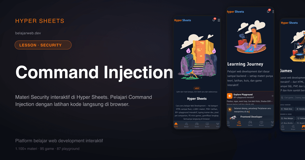Command Injection — Security — Hyper Sheets