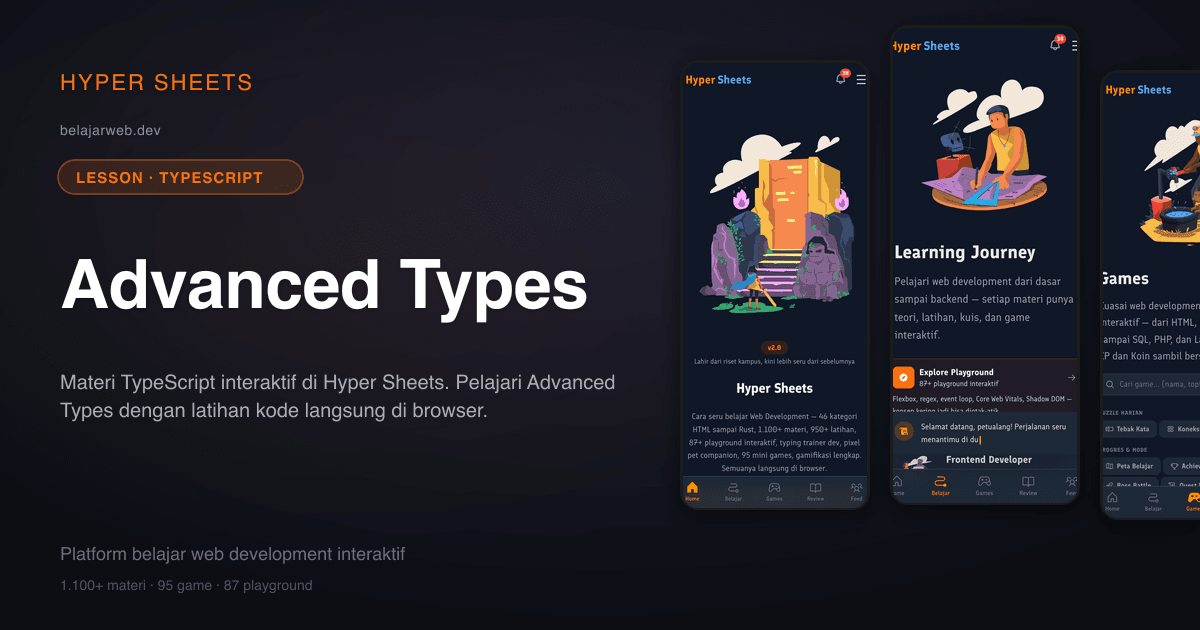 Advanced Types — TypeScript — Hyper Sheets